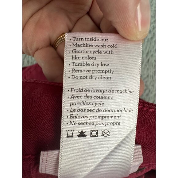 Paige Verdugo Ultra Skinny Womens 25 Red Jeans Comfort Office Cotton/Elastane - Picture 8 of 16